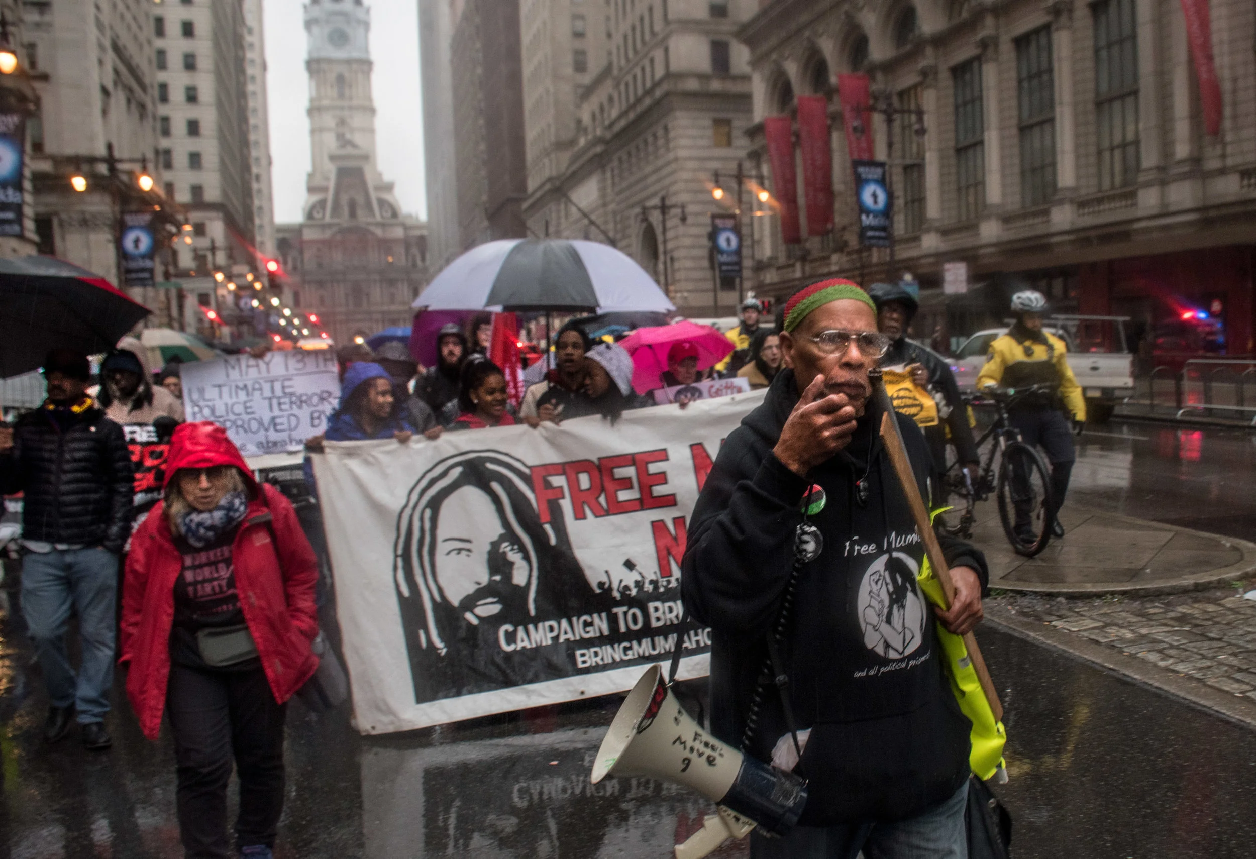 Jan 5 Peoples Constitutional Protest Party for Mumia’s Freedom  Kamau Becktemba on mic
