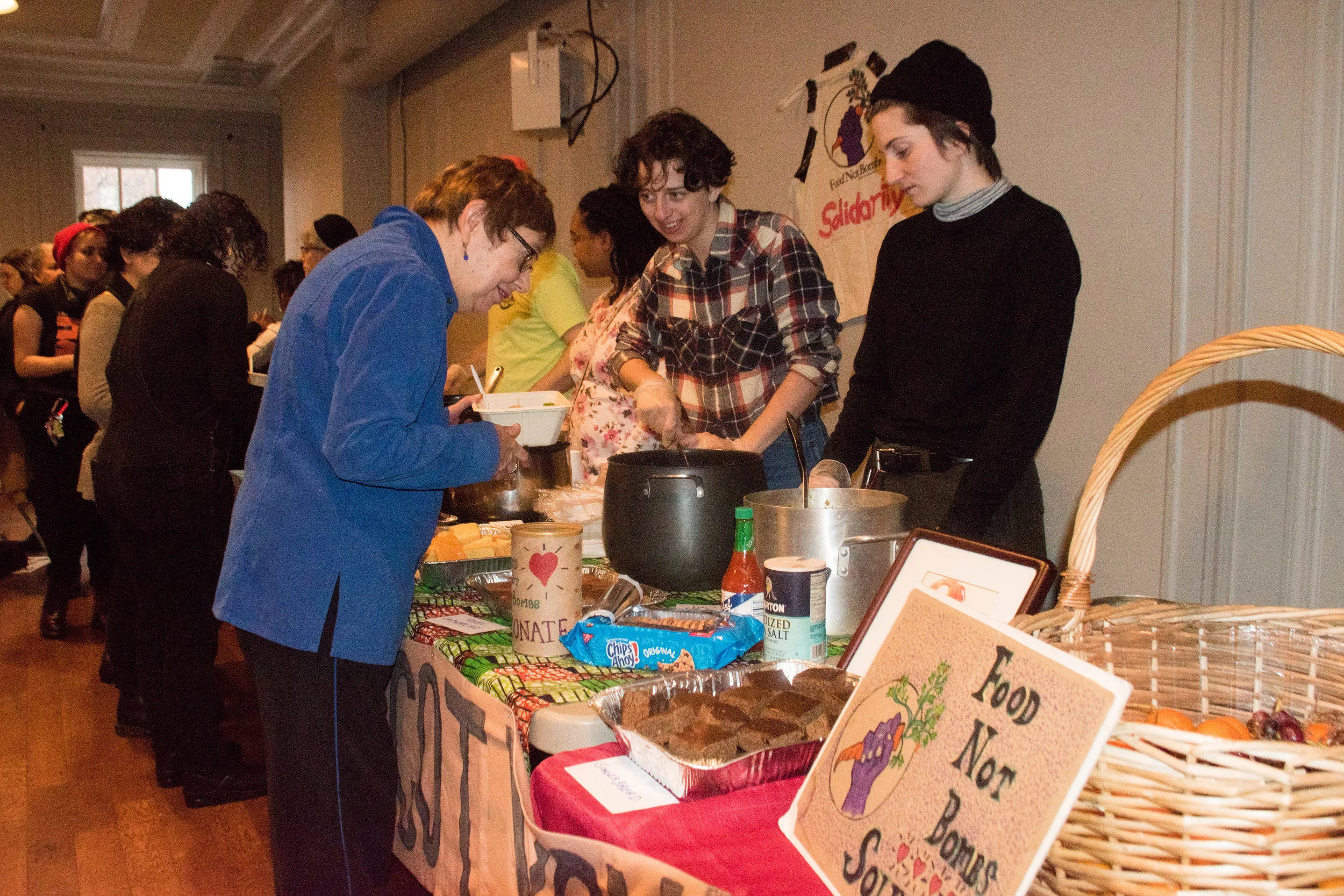 Jan 5 Peoples Constitutional Protest Party for Mumia’s Freedom  Food Not Bombs Solidarity provided food.