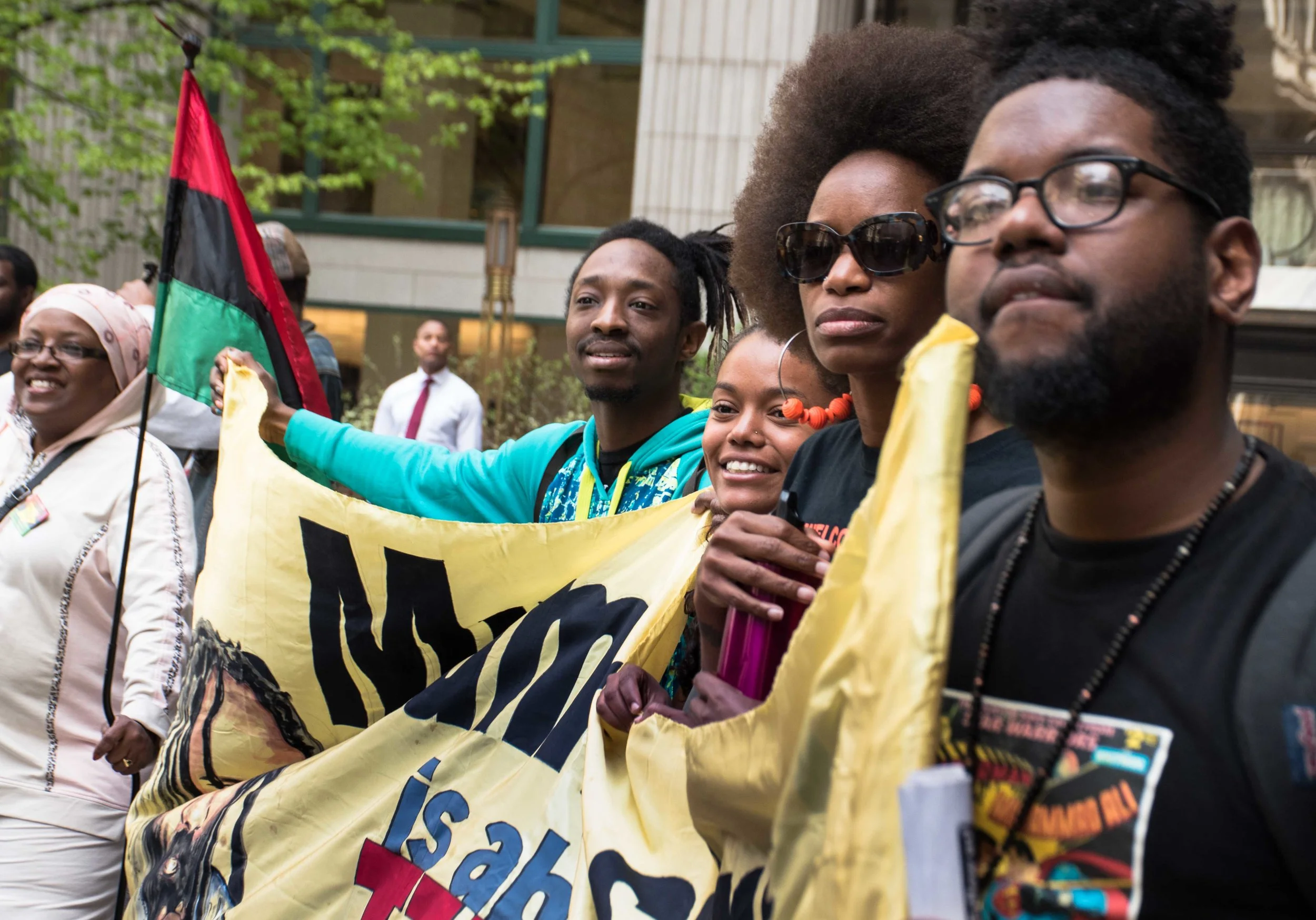 Philadelphia, Apr 18, 2019 - Press Conference for Mumia Abu-Jamal. (photo credit: Joe Piette)