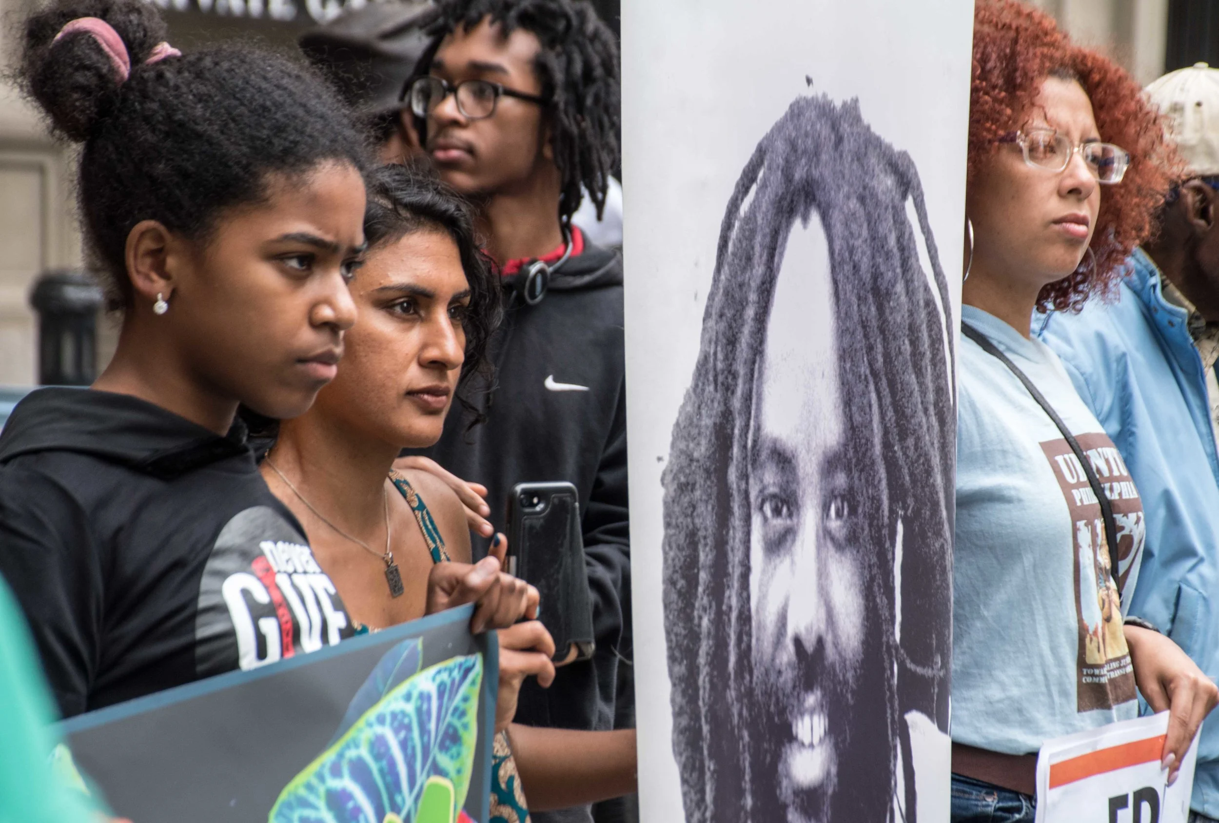 Philadelphia, Apr 18, 2019 - Press Conference for Mumia Abu-Jamal. (photo credit: Joe Piette)