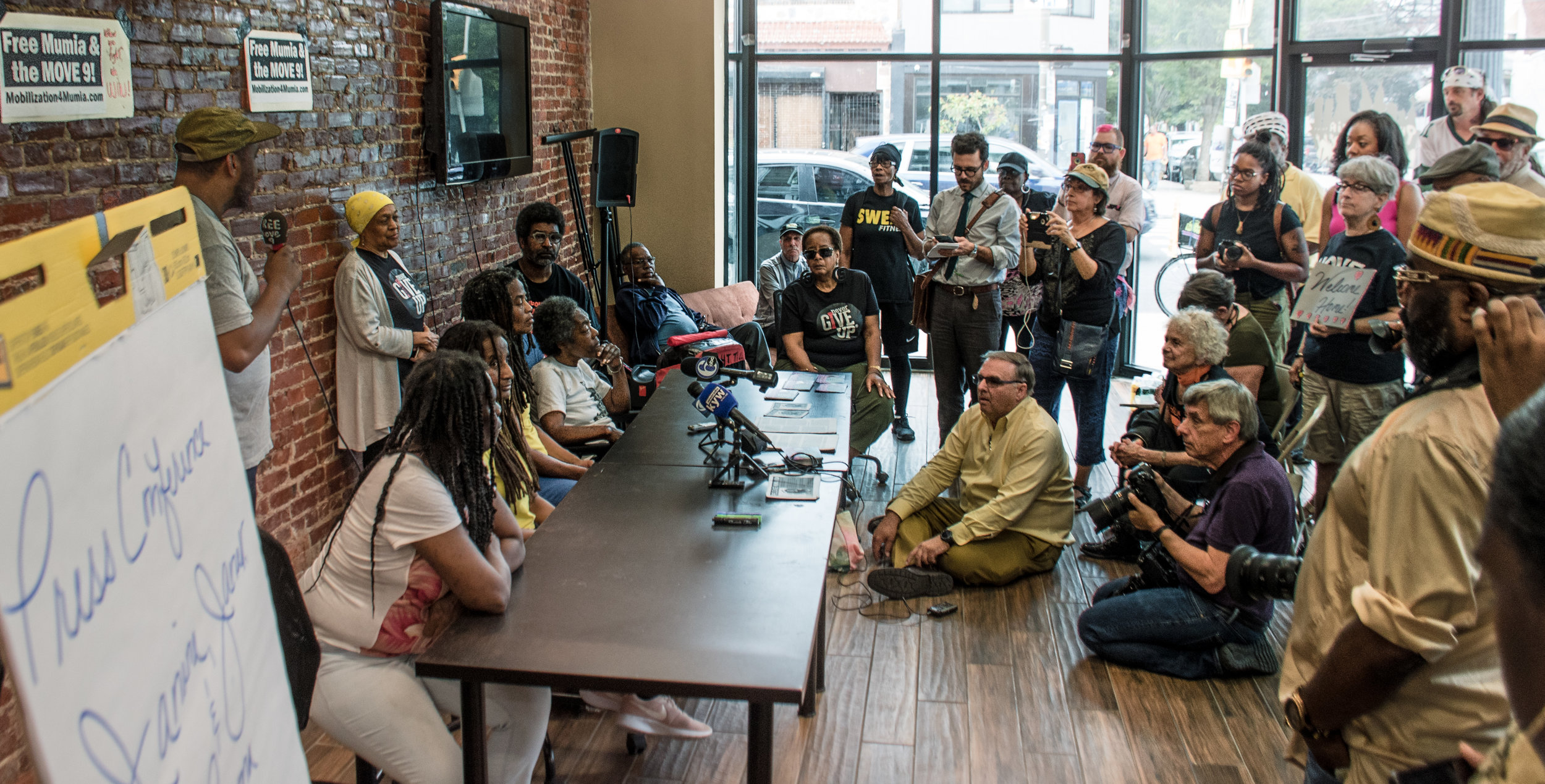 May 30 press conference at Philly Student Union office  photo: Joe Piette