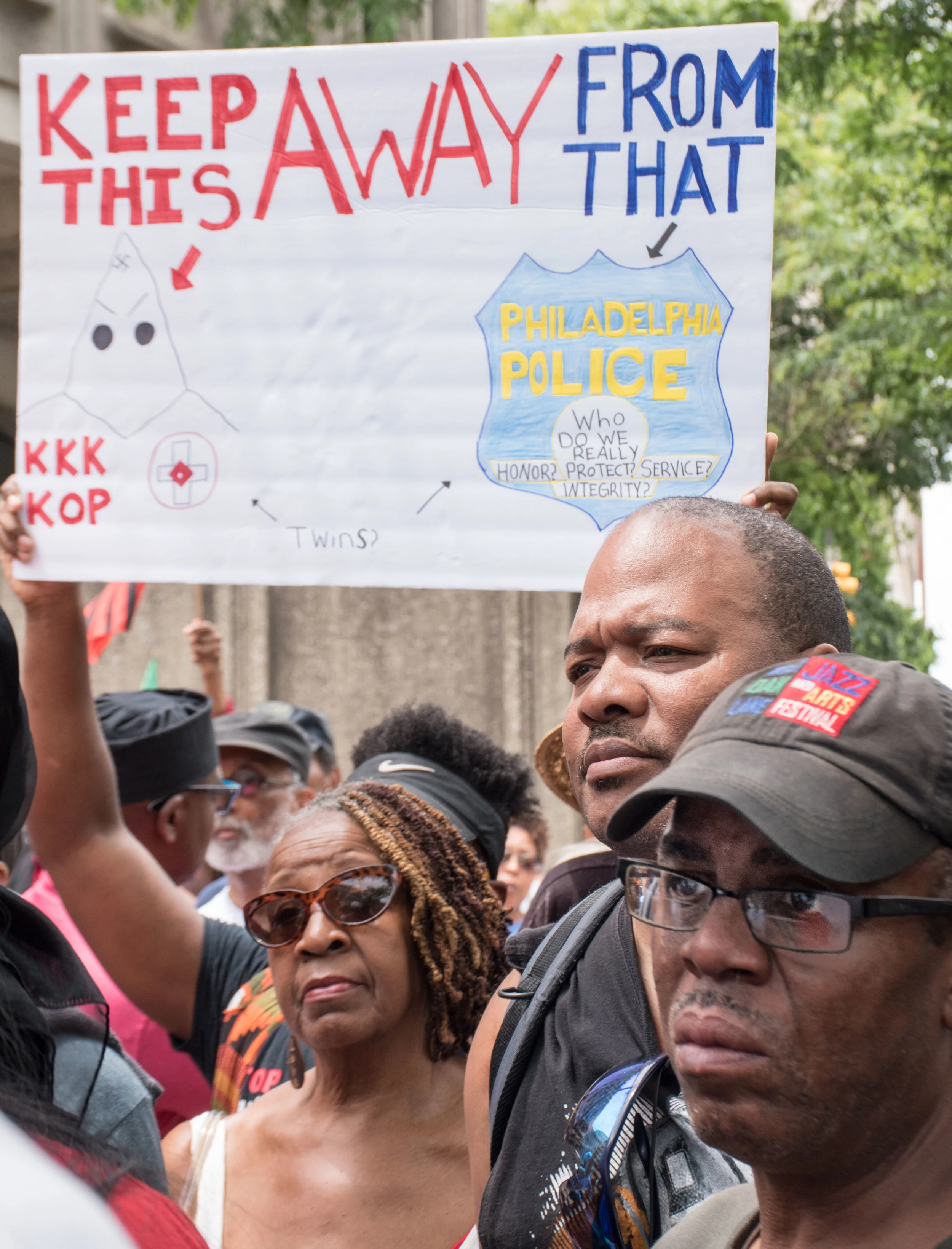 June 7 protest at Philadelphia Police HQ  photo: Joe Piette