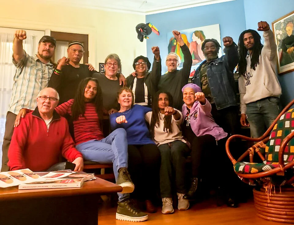 Some of the Mumia supporters who participated in a Dec 9 luncheon for the French delegation who traveled to Philadelphia for the Dec 7 “YOUTH RISE UP AGAINST US EMPIRE” event