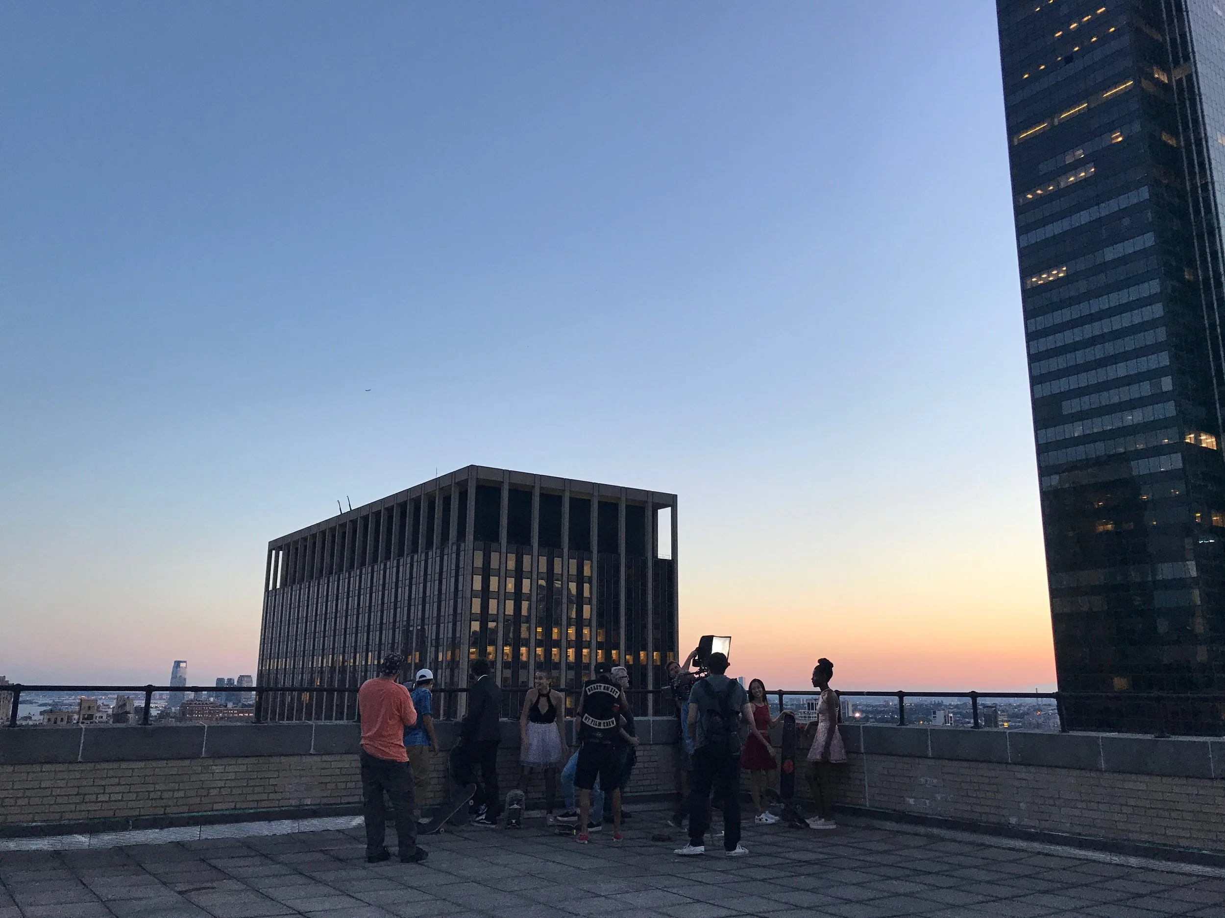 Manhattan Rooftop Sunset.