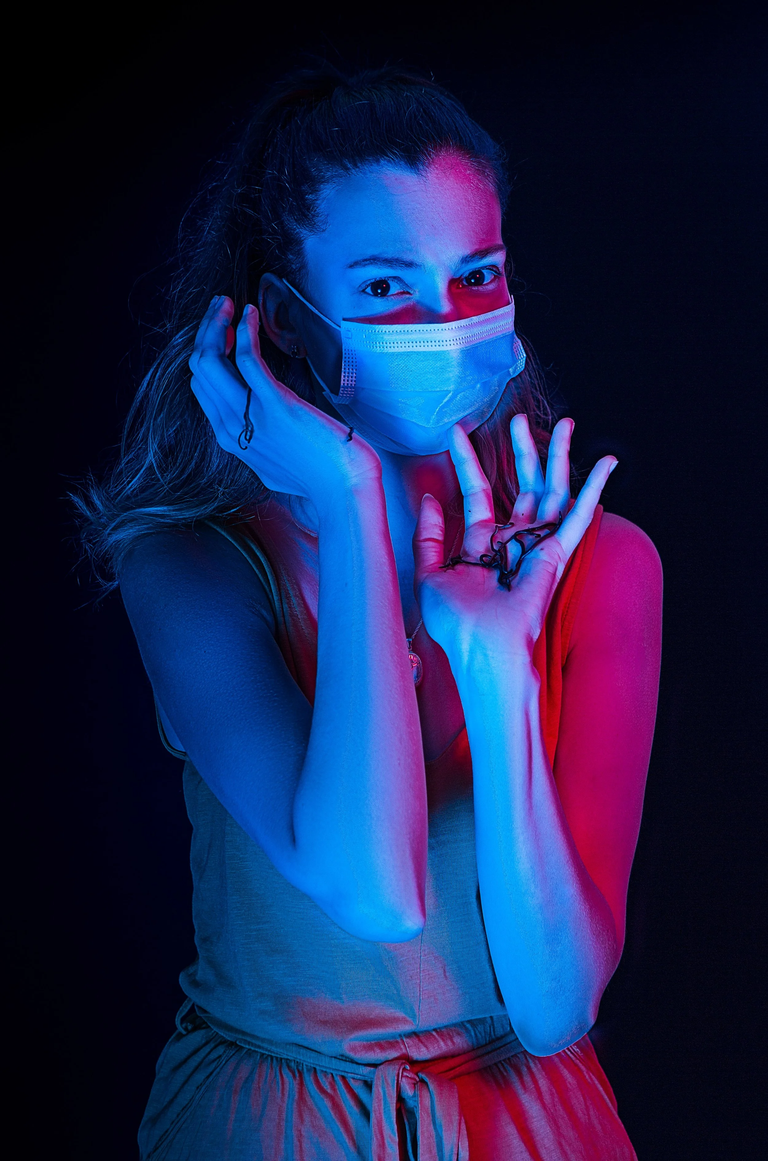 Machination feature film by Nexus Production Group poster photo shoot - Art director and costumes (photo and edit by Fran Saliva) 