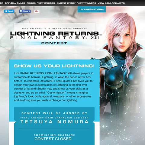 DeviantART custom art contest [LIGHTNING RETURNS: FINAL FANTASY XIII] 