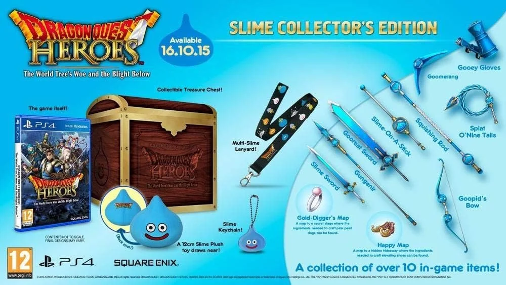   [Collector's Edition - DRAGON QUEST HEROES]   Led first ever collector's edition for DRAGON QUEST franchise in Europe.   Full details of content included here  