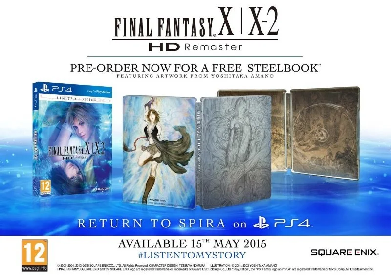   [EU PS4 Steelbook Edition - FINAL FANTASY X/X-2 HD Remaster]    The PS3 and PS Vita version of FFX/X-2 came out only a year prior. In order to figure out how to continue to drive nostalgia with the same fan base, we dug through the archives to find