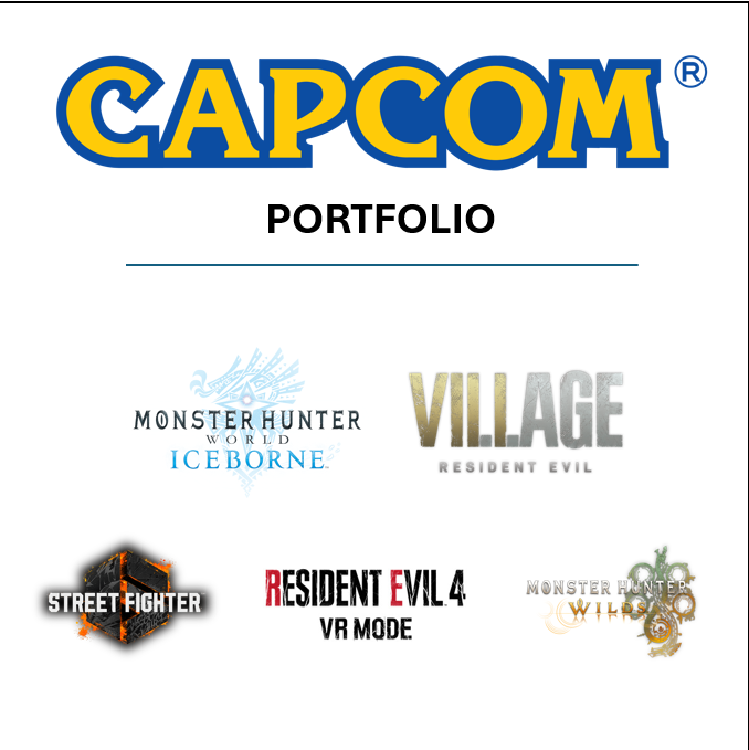 Capcom portfolio - select titles were PlayStation Partnerships