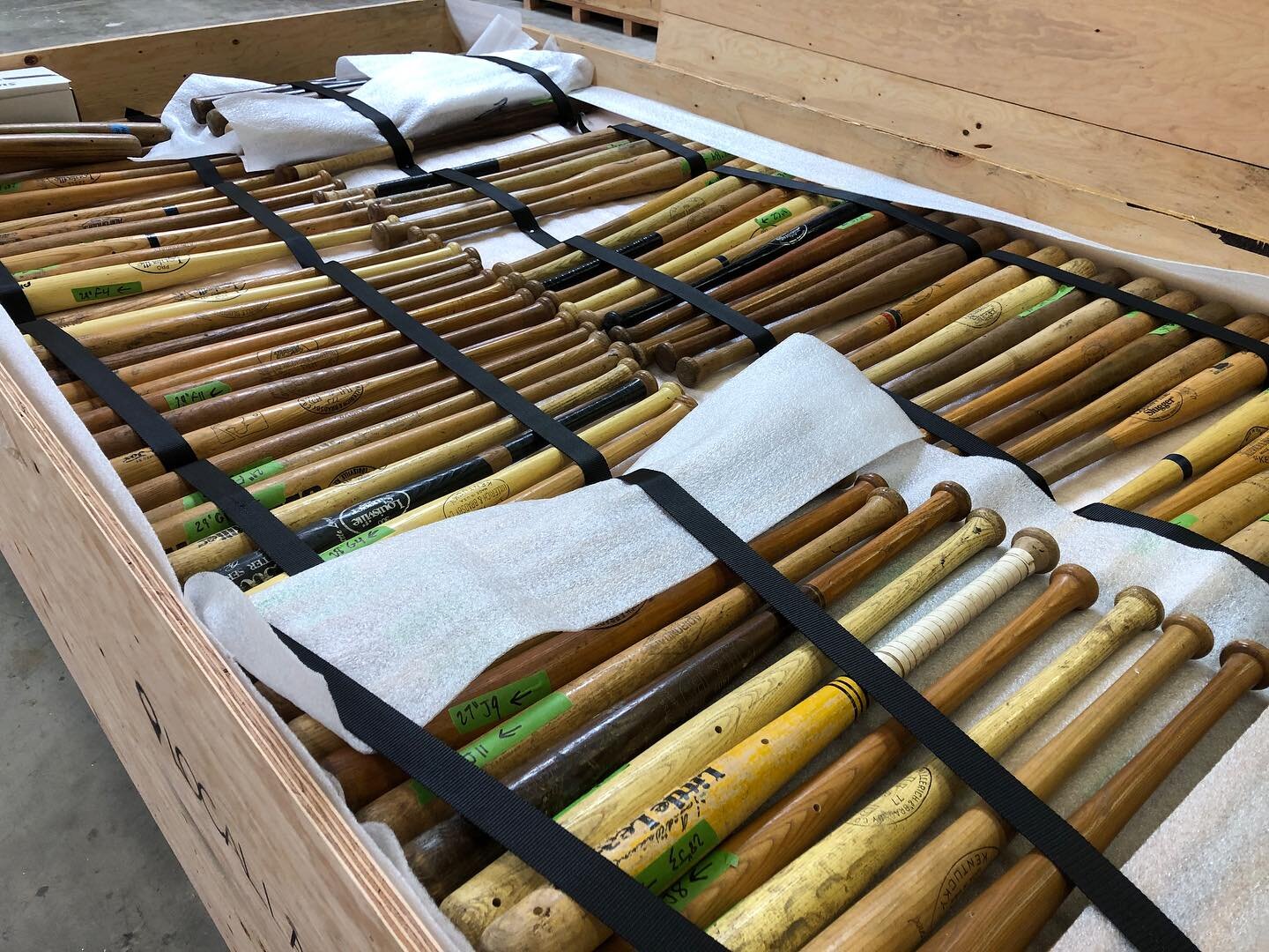 I guess you can call this one a home run! 100+ found baseball bats are going to make their way to San Diego for a custom wall installation ⚾️🏟️ 

#art #artconsultant #sandiego #baseball #hospitality #hospitalitydesign #interiordesign #artinstallatio