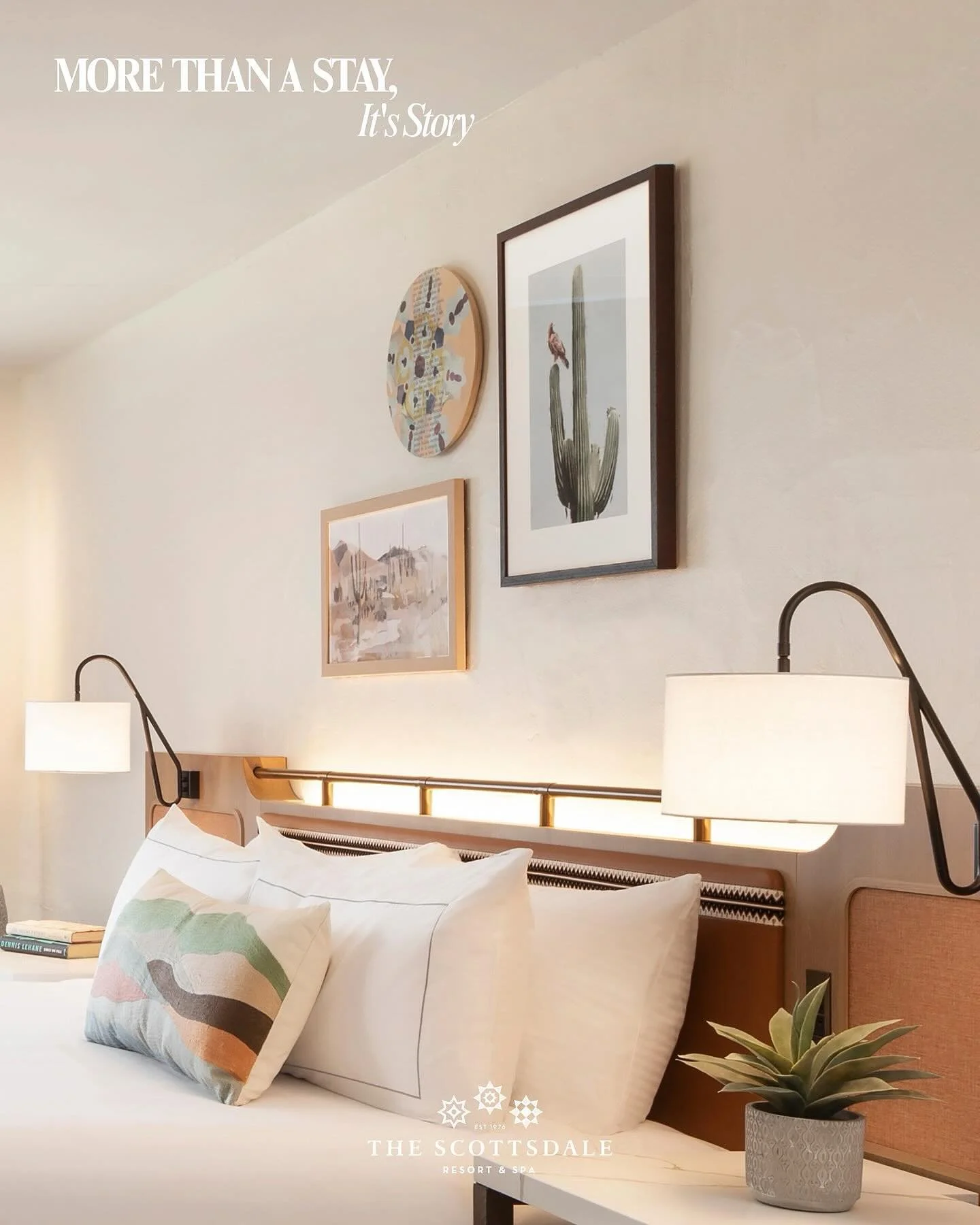 More than a stay- it&rsquo;s a story&hellip; From the guestrooms to the public spaces each artwork commissioned by our creative team helps tell that story. Reflecting the desert spirit and oozing luxury, the details at this property invite the guests