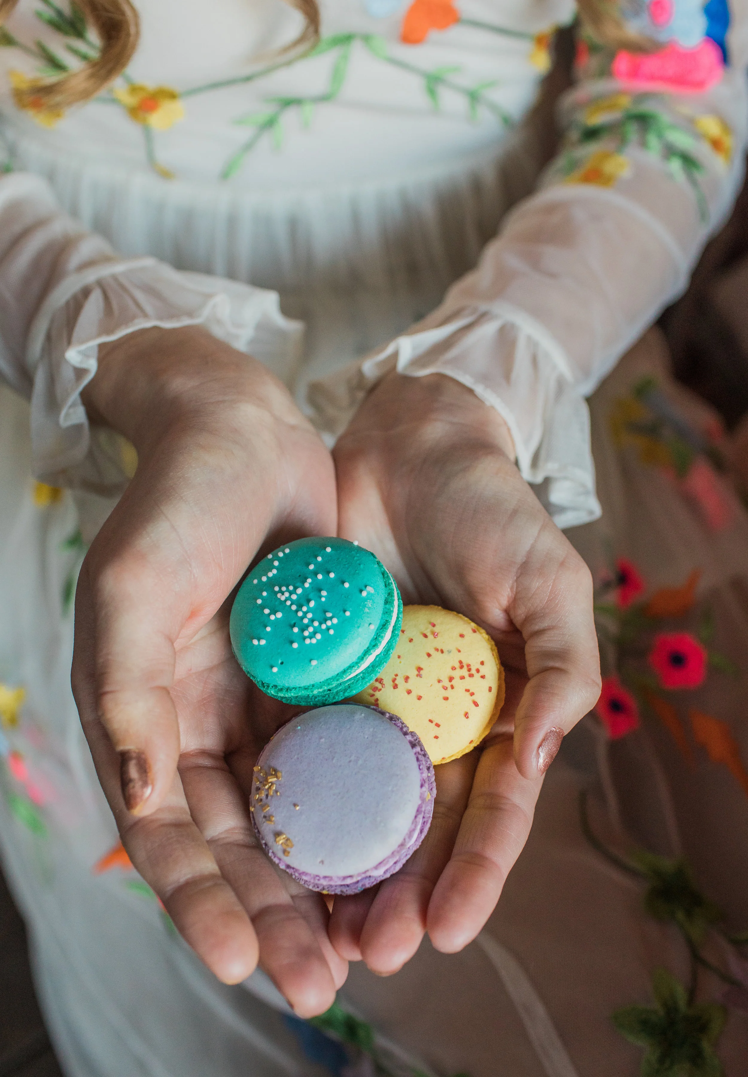 macaroons by Belle e Dolce , model Erin Marie, photo by Casey Brodley