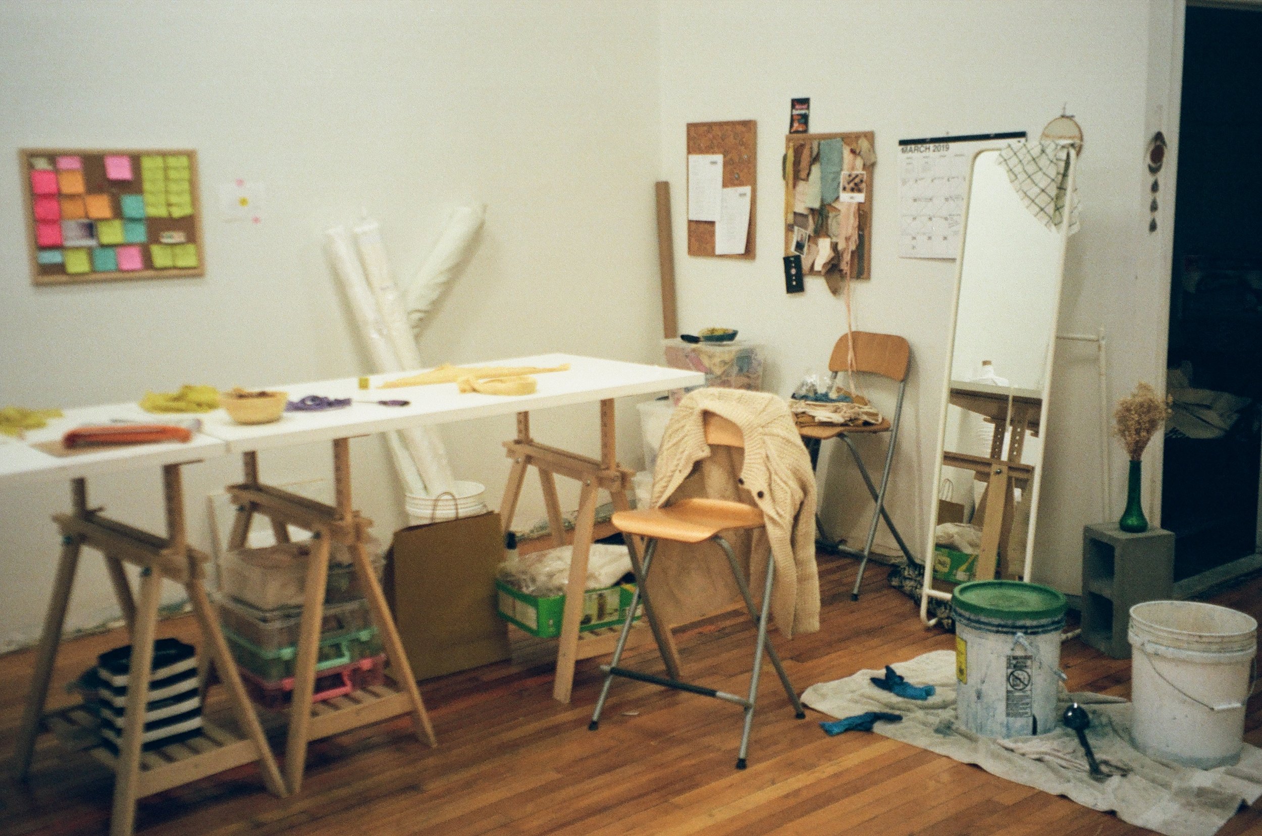 My current studio setup in Southwest Detroit.