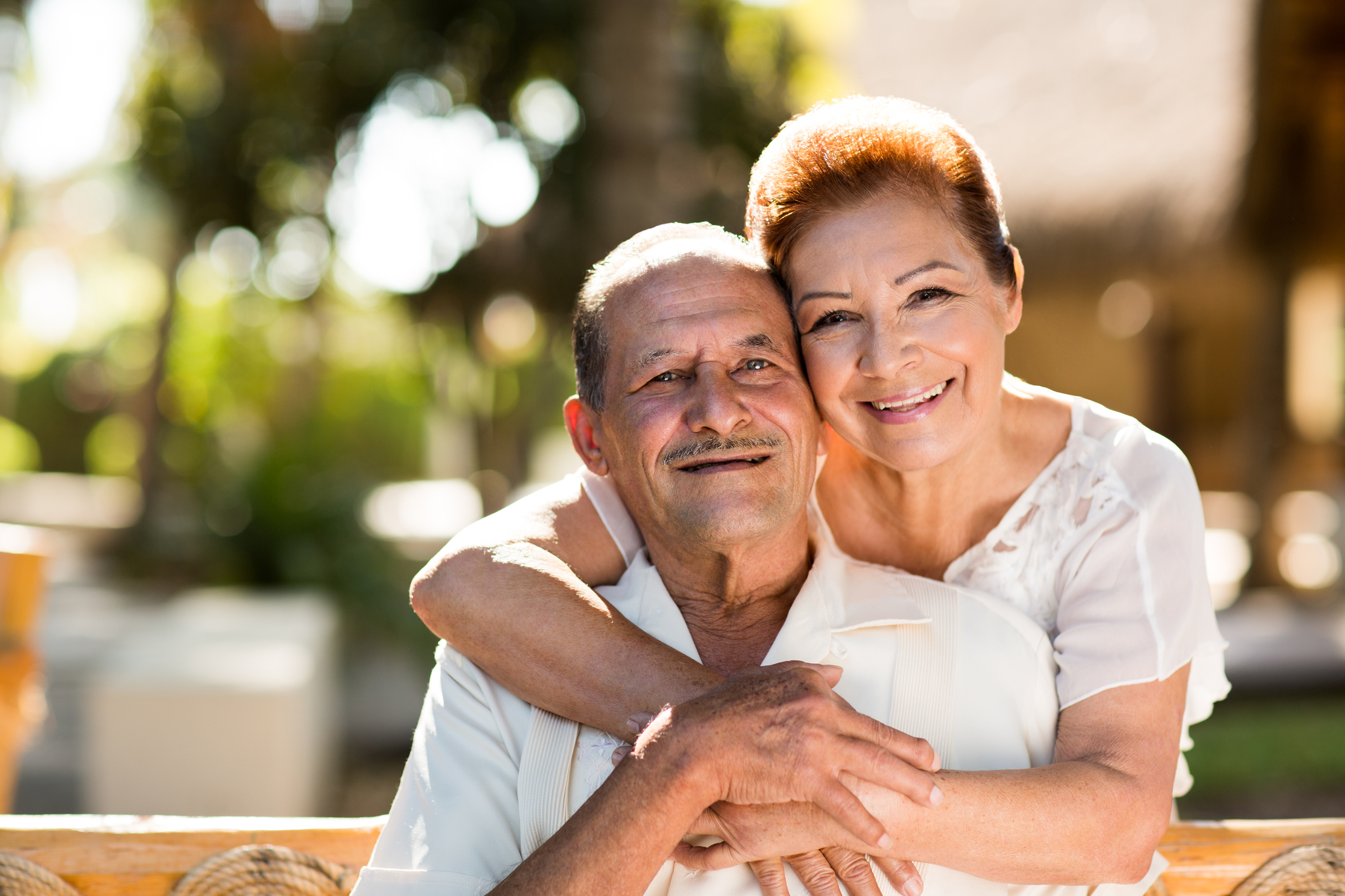 Hispanic Senior Citizen Couple