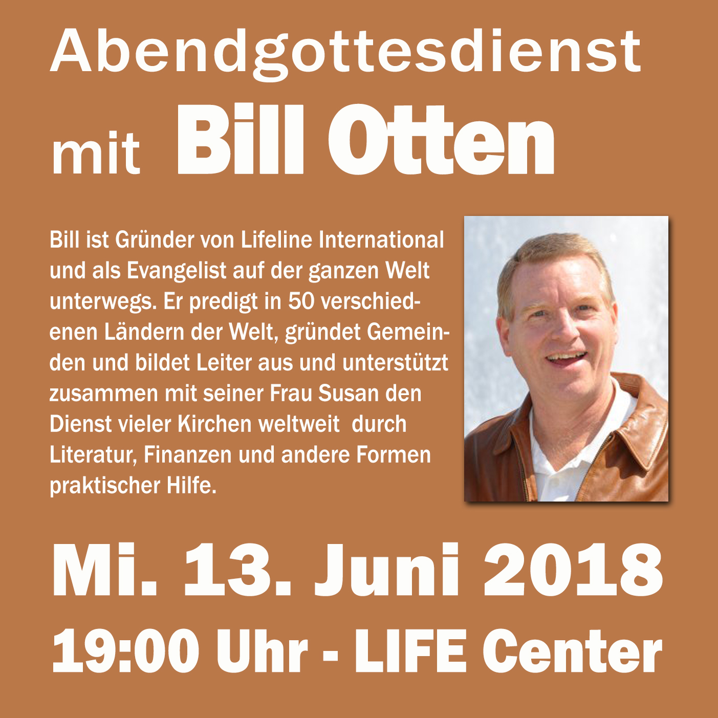 Abendgottesdienst mit Bill Otten