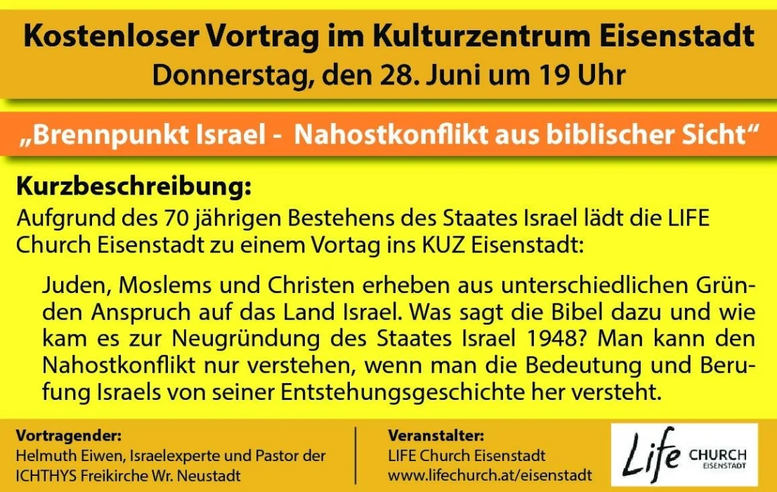 Brennpunkt Israel - Nahostkonflikt aus biblischer Sicht