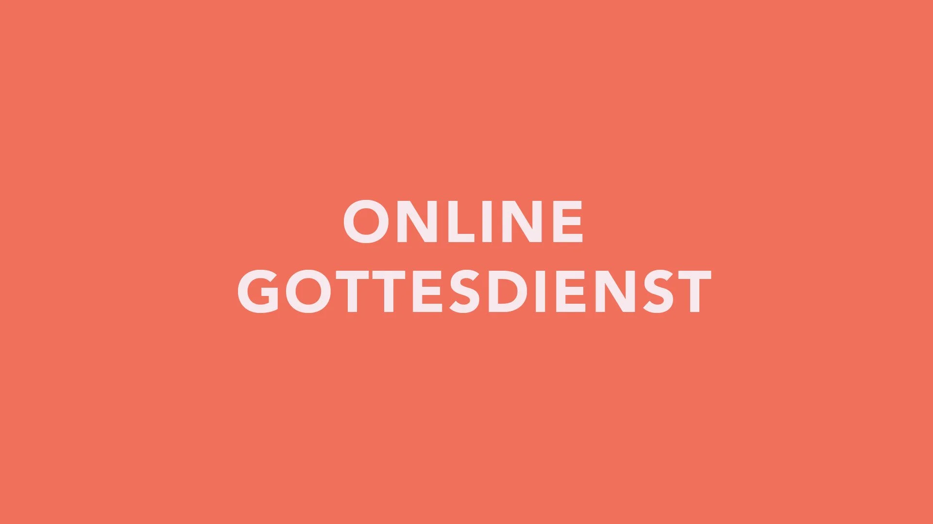 Onlinegottesdienst