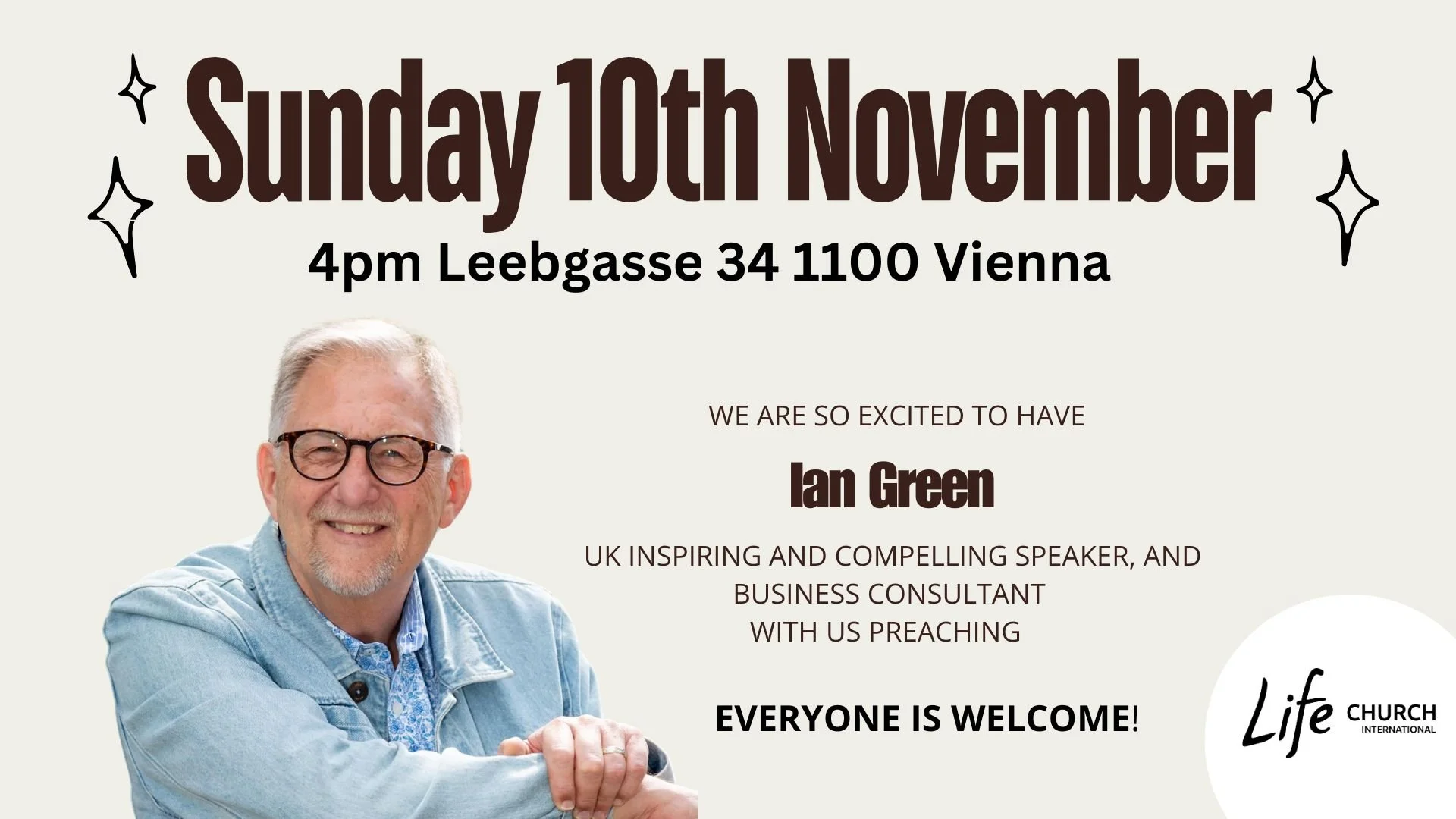 Sunday Service with Ian Green UK- Speaker, Coach and Consultant