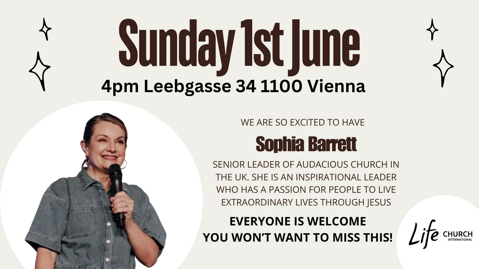 Sunday Service with Pastor Sophia Barrett UK