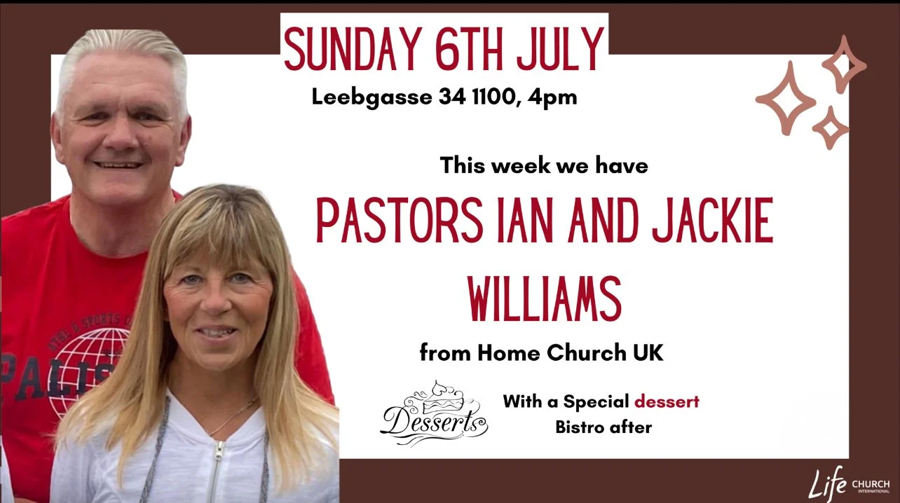 Sunday Service with Pastors Ian and Jackie Williams UK