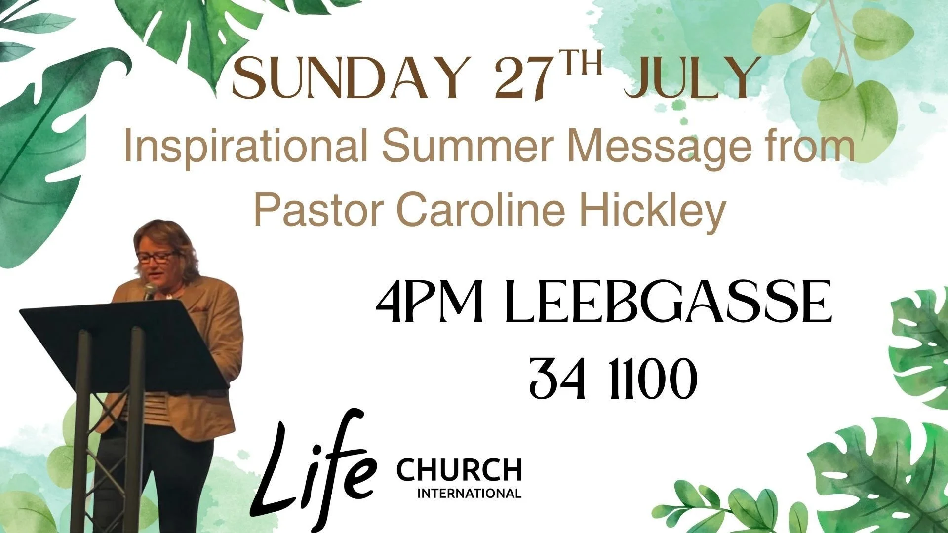Sunday Service with Pastor Caroline Hickley