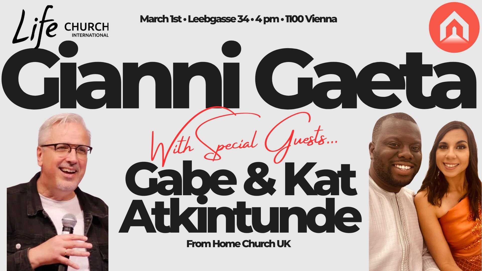 Sunday Service with Gianni and Guests from Home Church UK