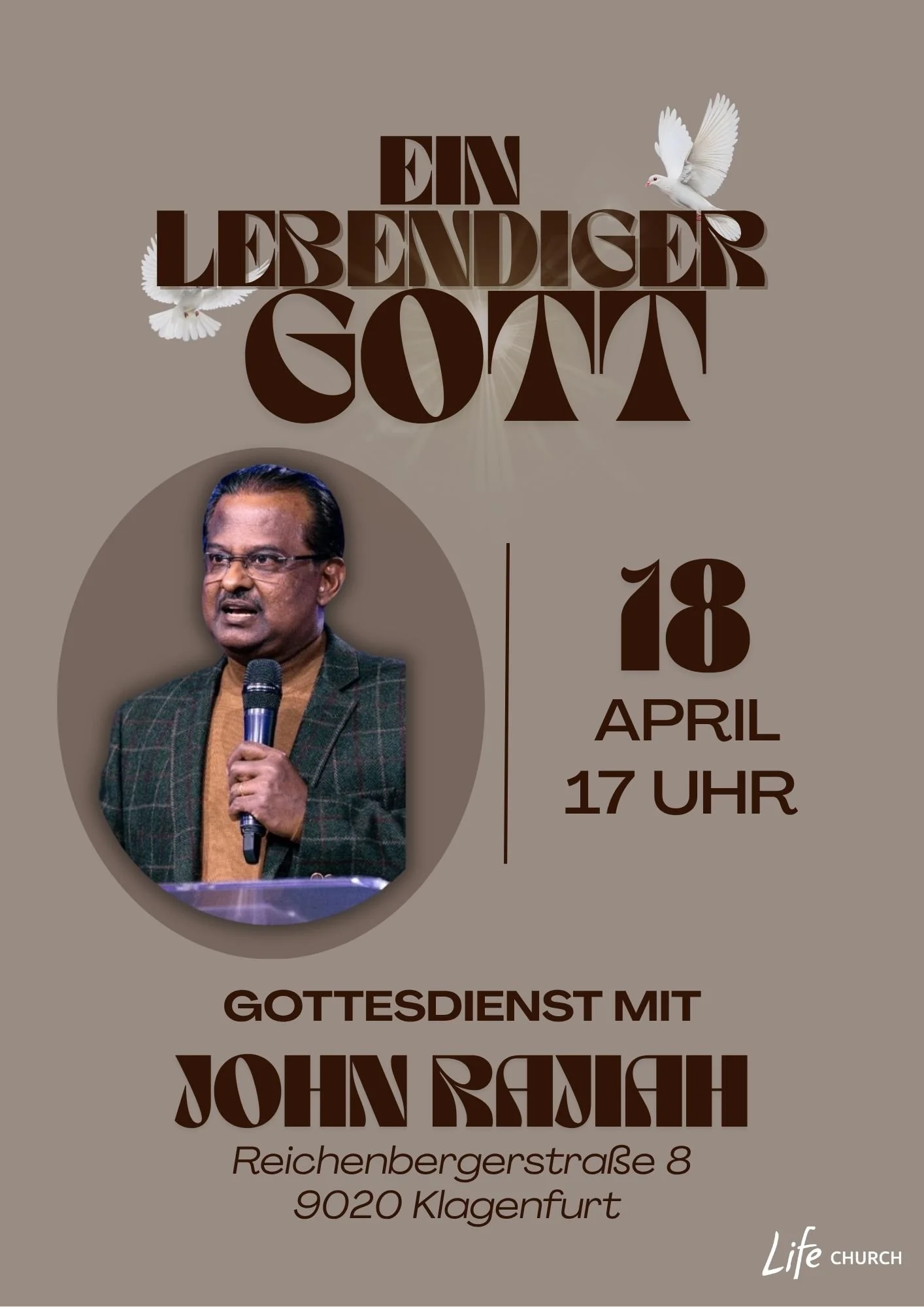 Gottesdienst mit John Rajiah