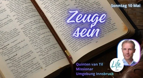 Gottesdienst mit Quinten van Til. Herzlich Wilkommen!