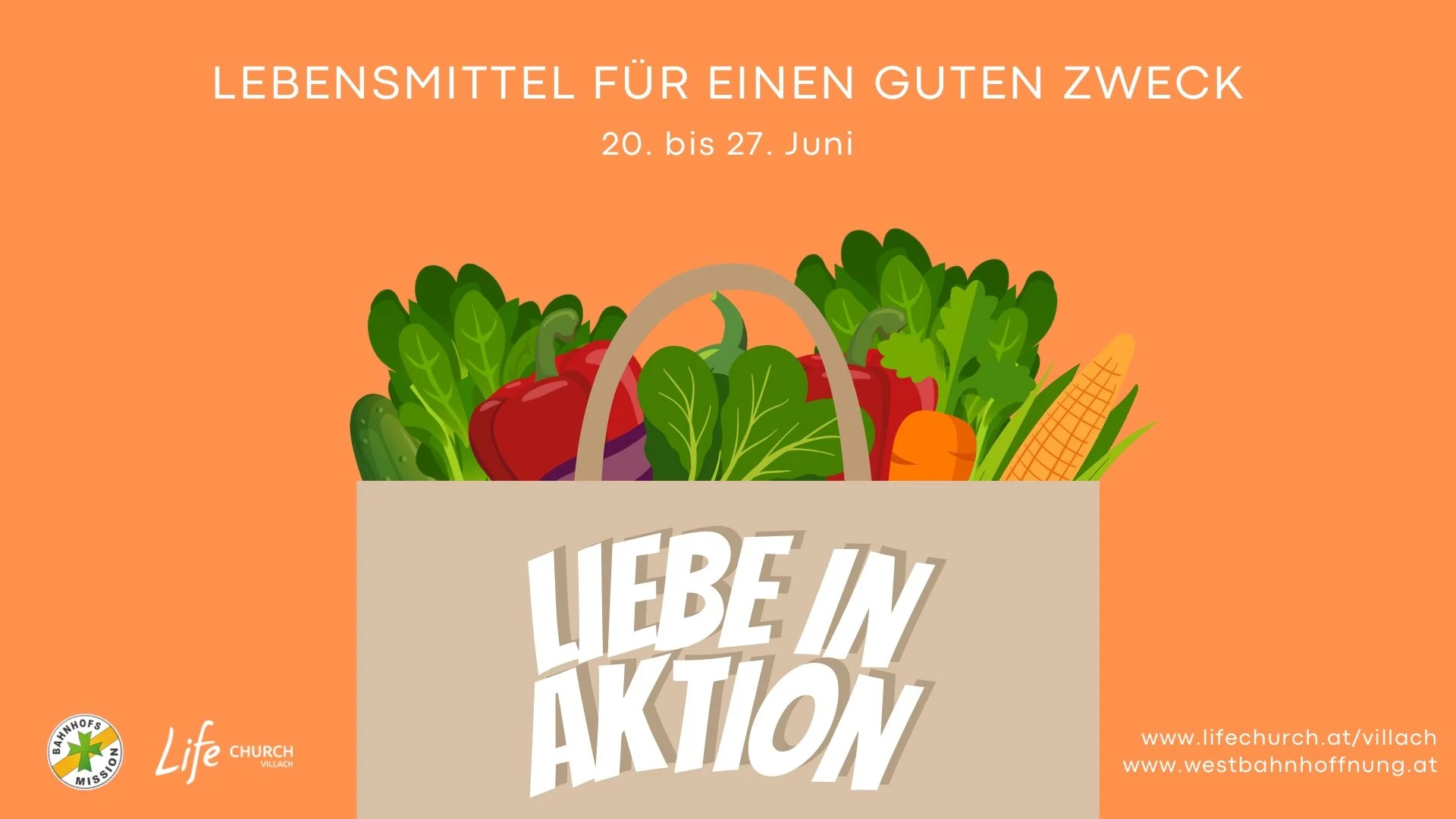 Lebensmittelsammlung für die Westbahnhoffnung