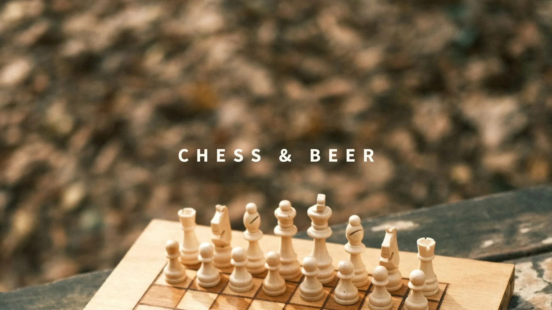 Chess und Beer im Park