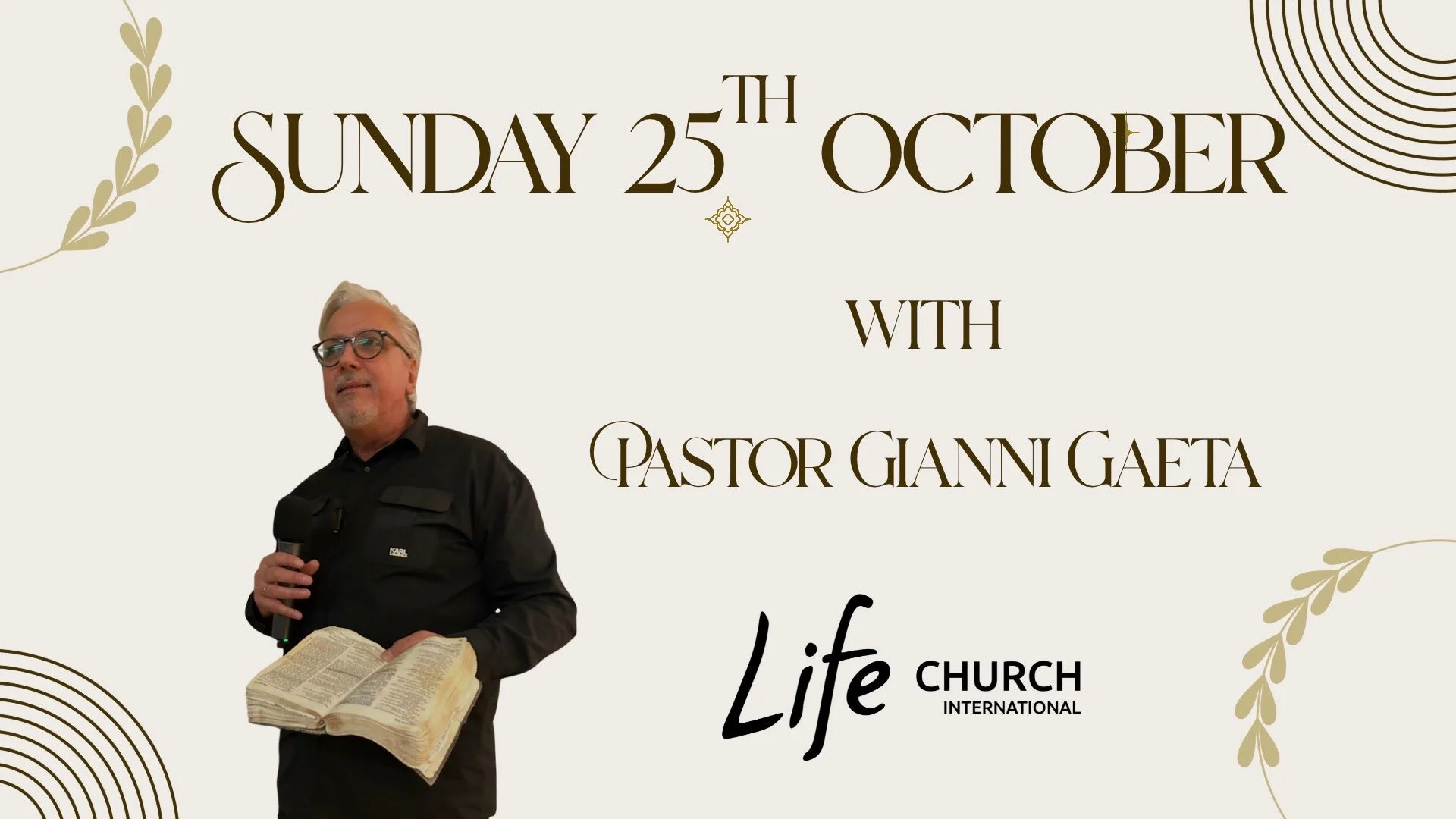 Sunday Service with Pastor Gianni Gaeta