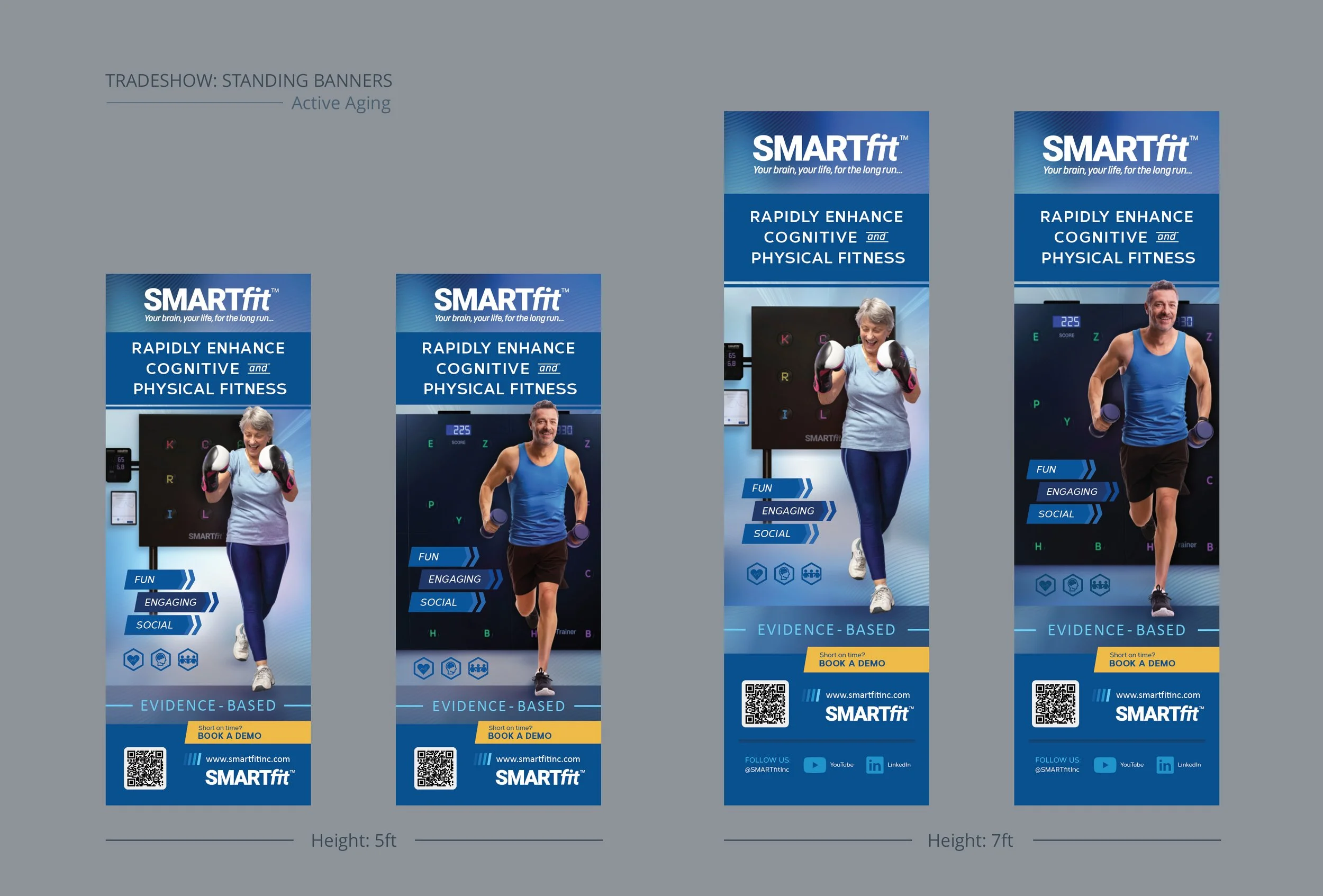SMARTfit Roll-Up Standing Banners