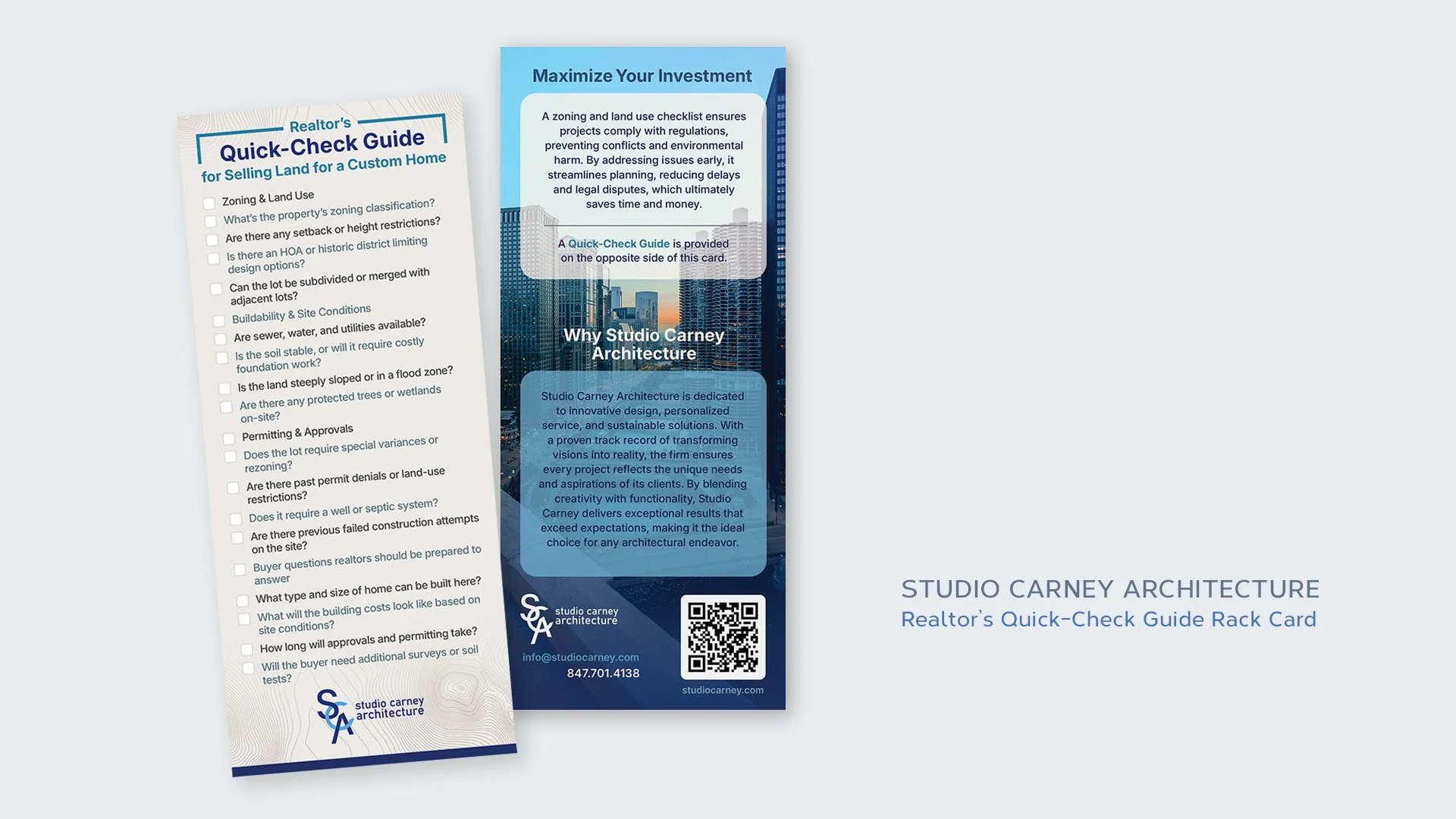 SCA - Realtor's Checklist Rack Card