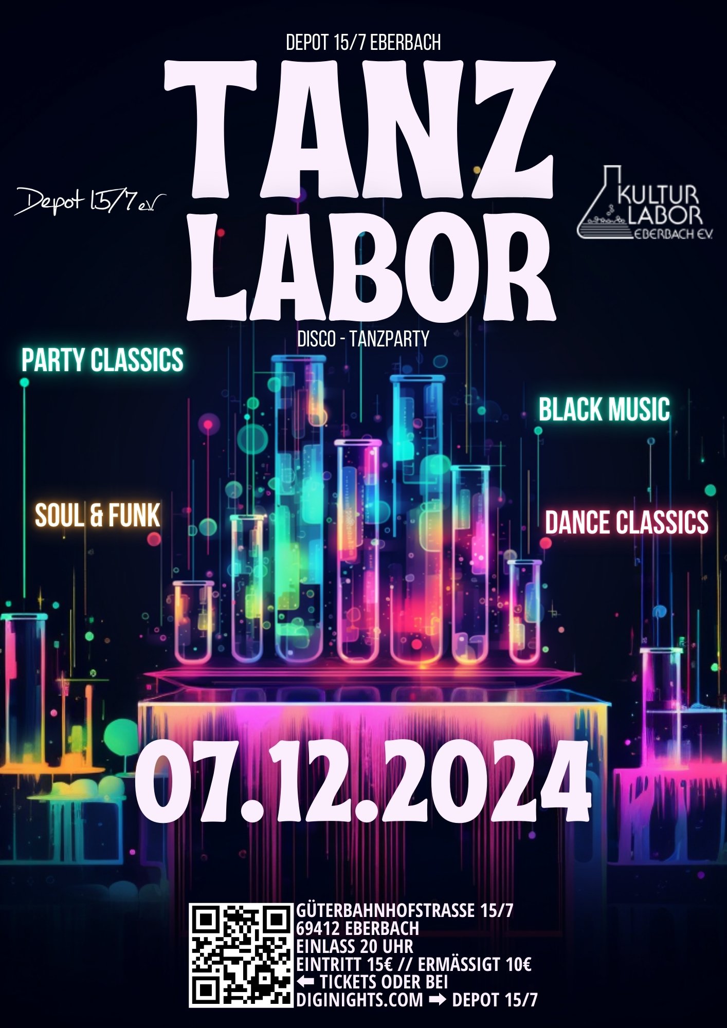 TANZLABOR | DISCO NIGHT | KULTURLABOR + DEPOT 15/7