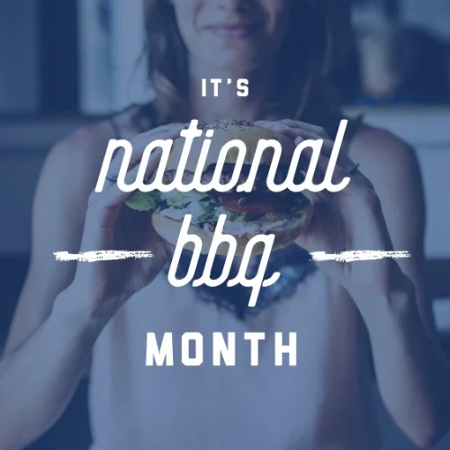 May - Nat’l BBQ Month Search: BBQ Whether you are a fancy steak, a sliced veggies, or a traditional hamburger/hot dog person, May is the month all Americans celebrate a love for all things BBQ! So pick your favorite sauce, fire up the grill and get ready for some fun! (name) Apartments has the grill already, you just pick food and bring friends. #nationalbbqmonth