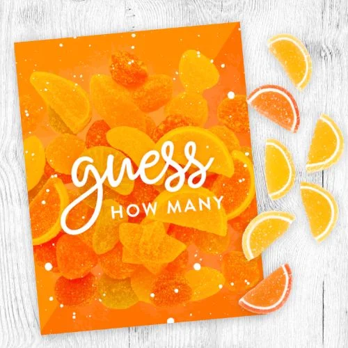 (#369) "GUESS HOW MANY" CANDY JAR