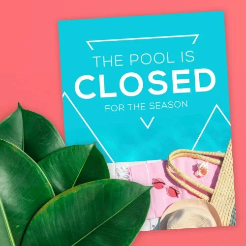 (#428) POOL IS CLOSED NOTICES