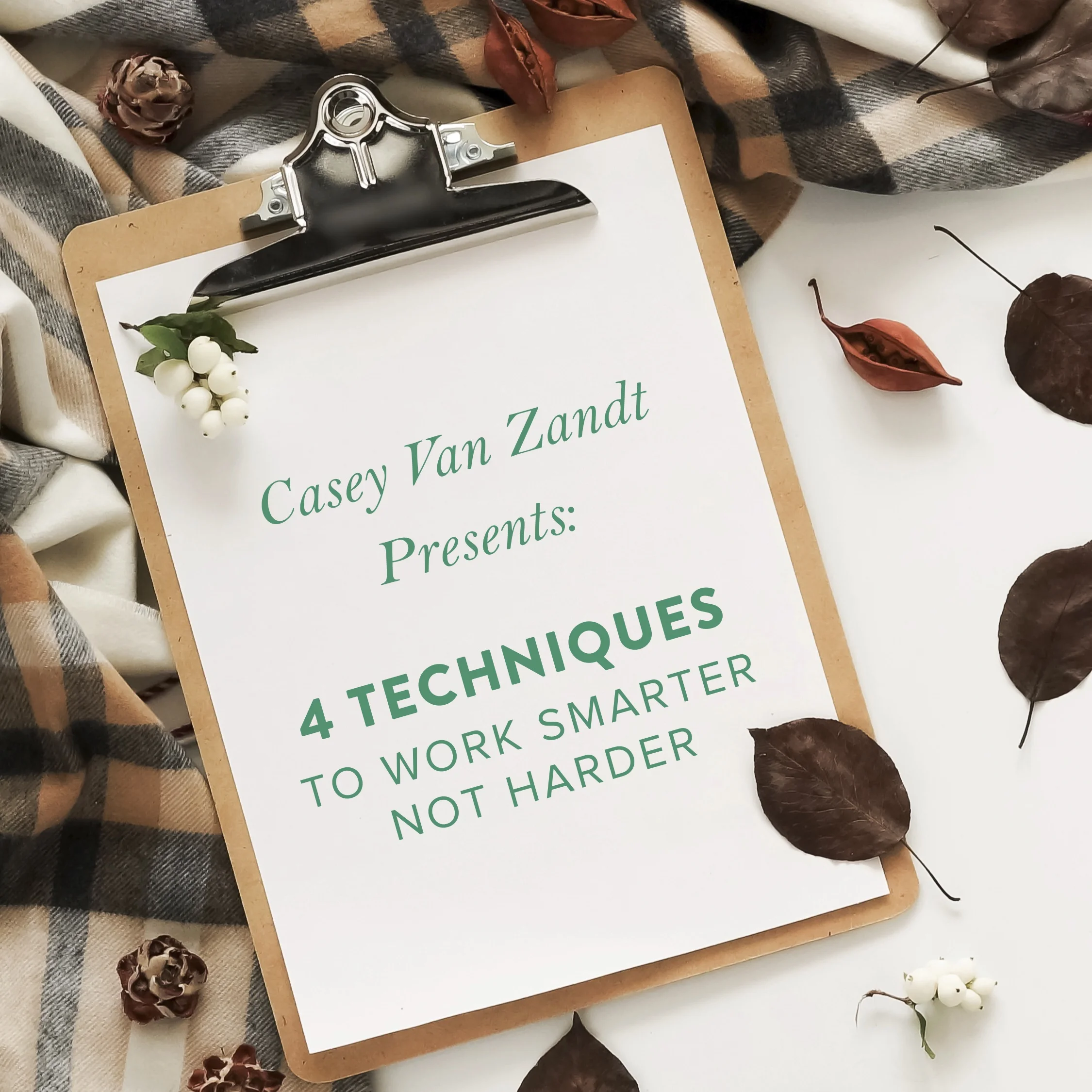 (#479) PART 1: 4 TECHNIQUES TO WORK SMARTER NOT HARDER (PART ONE)
