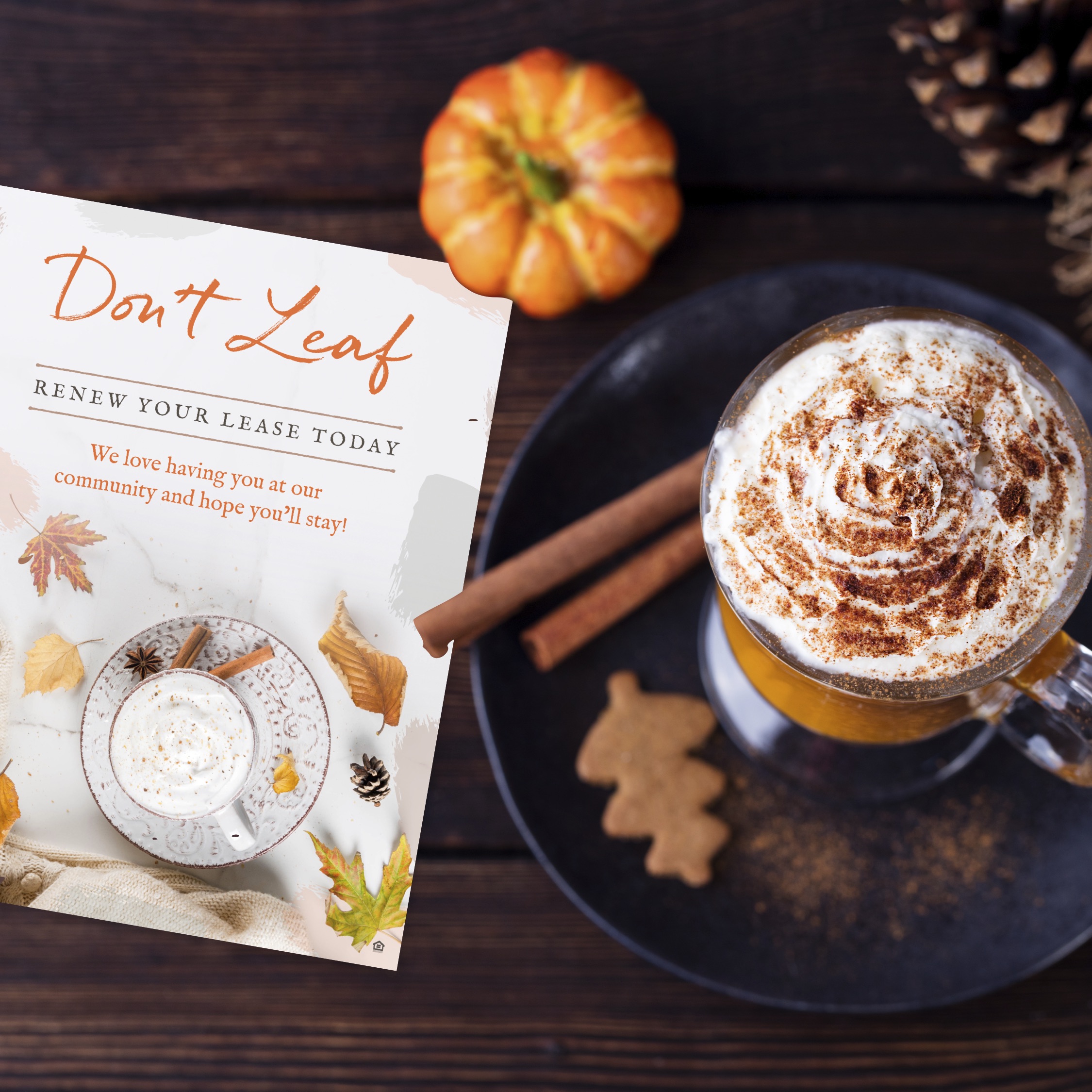 “Don't Leaf Us” Fall-Themed Renewal