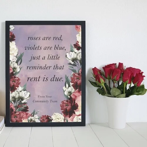 (#217) RENT IS DUE POEM + SOCIAL MEDIA GRAPHICS 