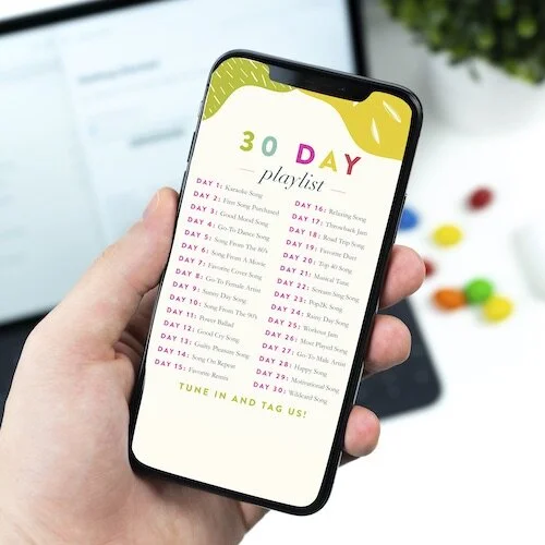 (#653) DIGITAL CHALLENGE: 30 DAY PLAYLIST