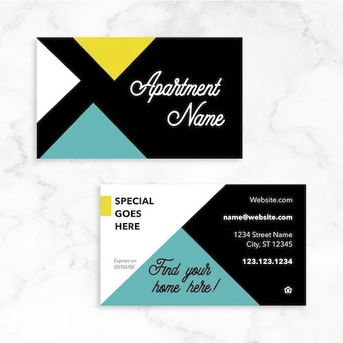 Customizable Business Card: Angled Specials [BC3-C]