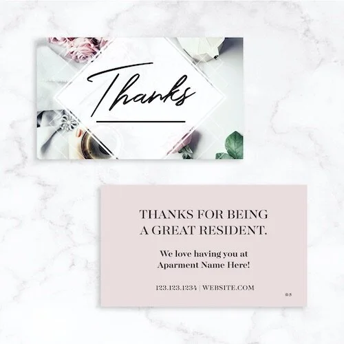 Customizable Business Card: Fresh Spring Thanks [BC1043-C]