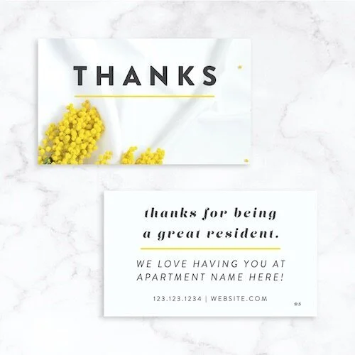 Customizable Business Card: Mimosa Thanks [BC1044-C]