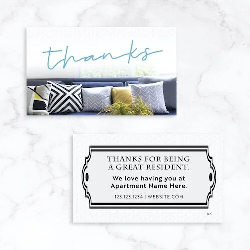 Customizable Business Card: Cozy Thanks [BC1046-C]