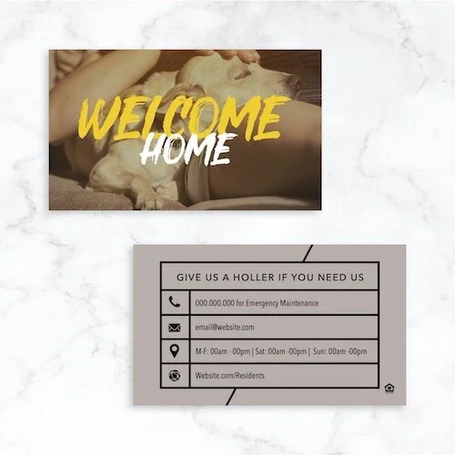 Customizable Business Card: Welcome [BC9-C]