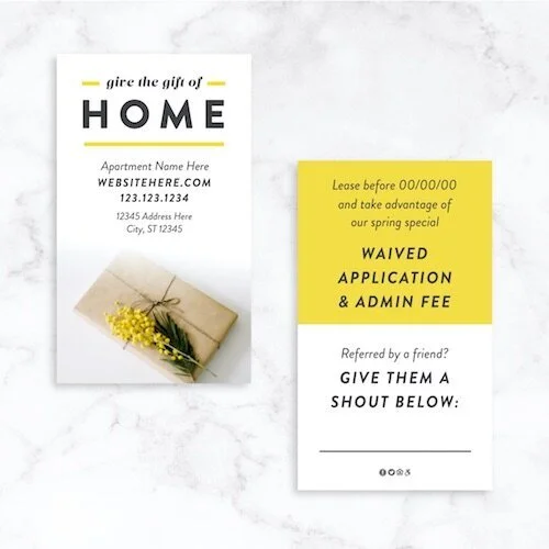 Customizable Business Card: Mimosa Gift Of Home [BC1038-C]