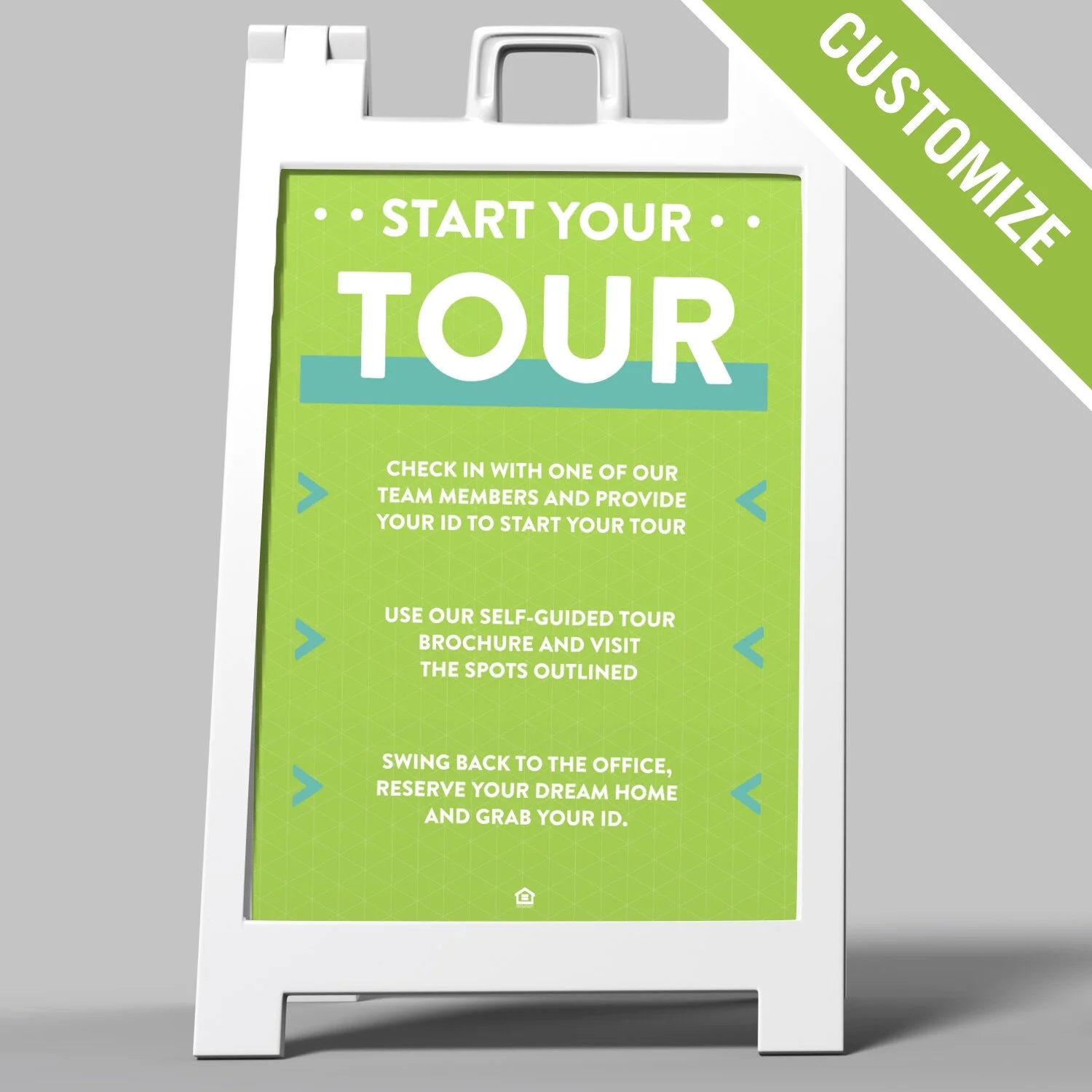 Customized A-Frame Sign: Self-Guided Tour [SH1053-C]
