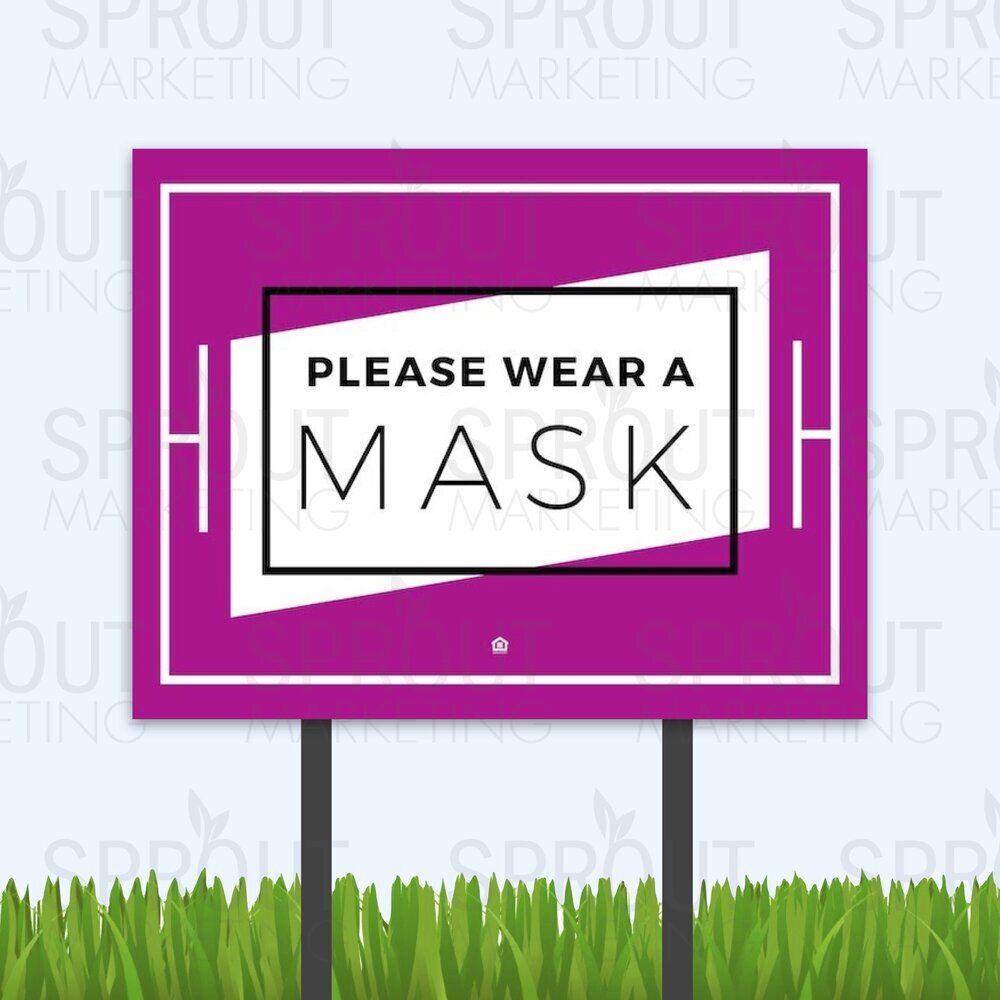 Bandit Sign: Modern Wear A Mask [61879]