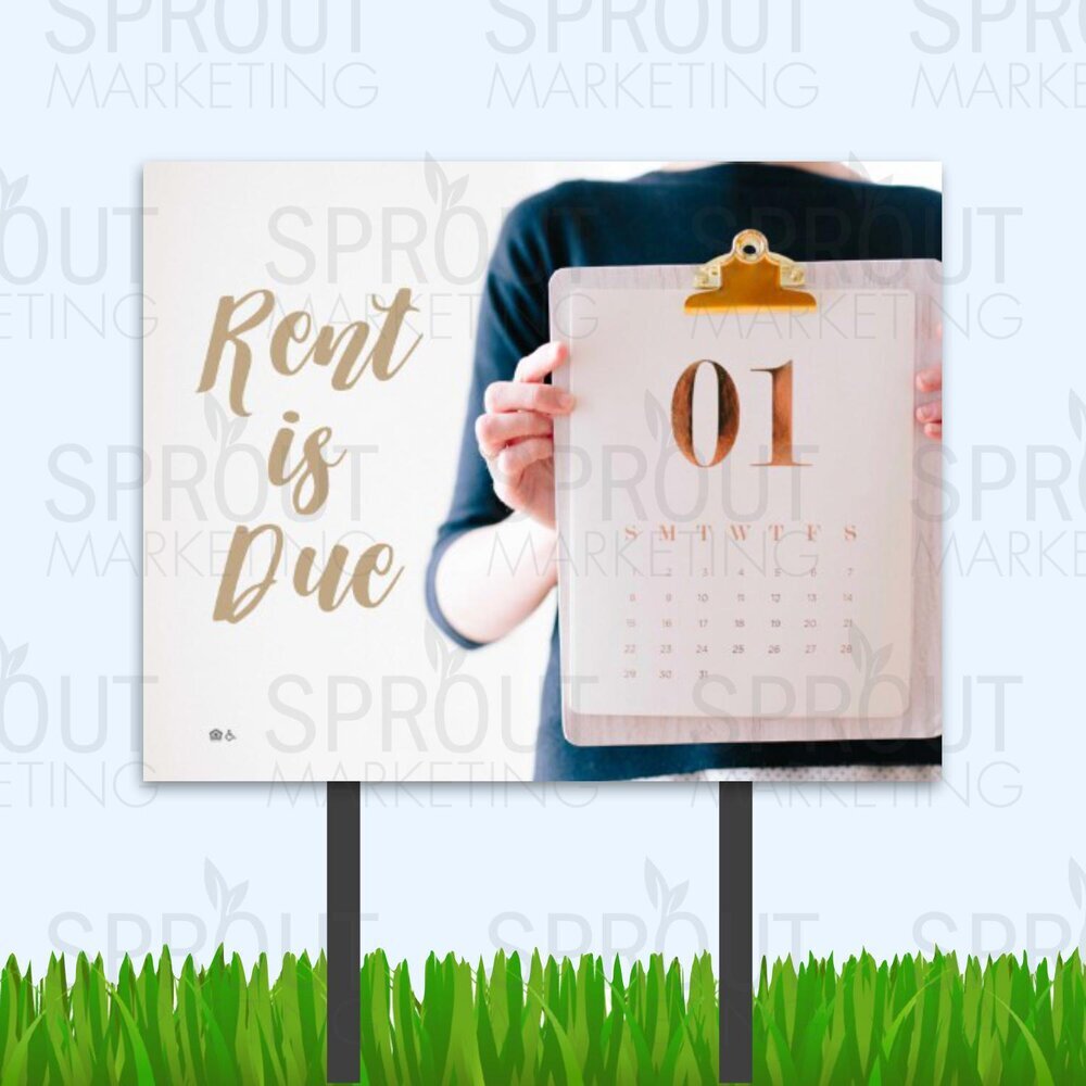 Bandit Sign: Rent is Due [60208]